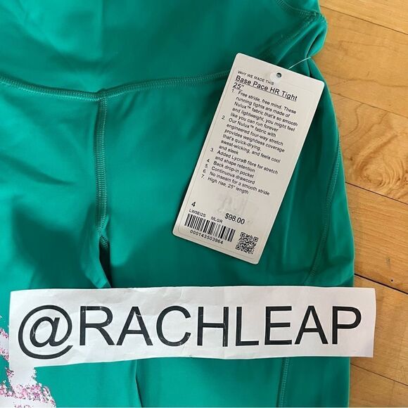 NWT RARE Lululemon Base Pace HR Tight 25" *SeaWheeze - Picture 4 of 5